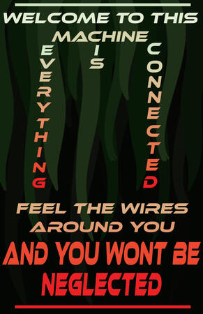 Program: Photoshop + Illustrator, Project: Lyric Poster, Inspired by Azimov (By Matt$) (2023)